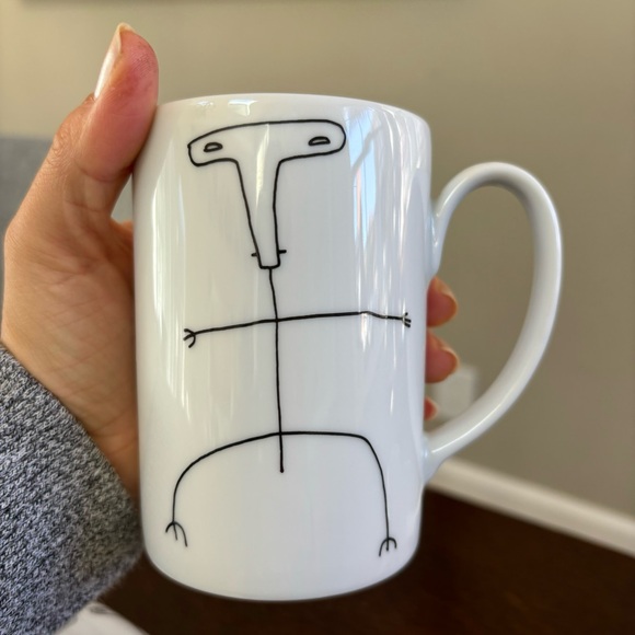 6 Vista Alegre Porcelain Mugs “Wacky” Modern Abstract RARE - Picture 5 of 8